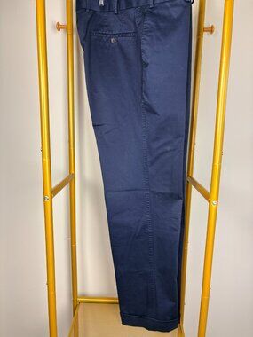 RECENT Paul Stuart Navy Chino Casual Pants 35 x 31